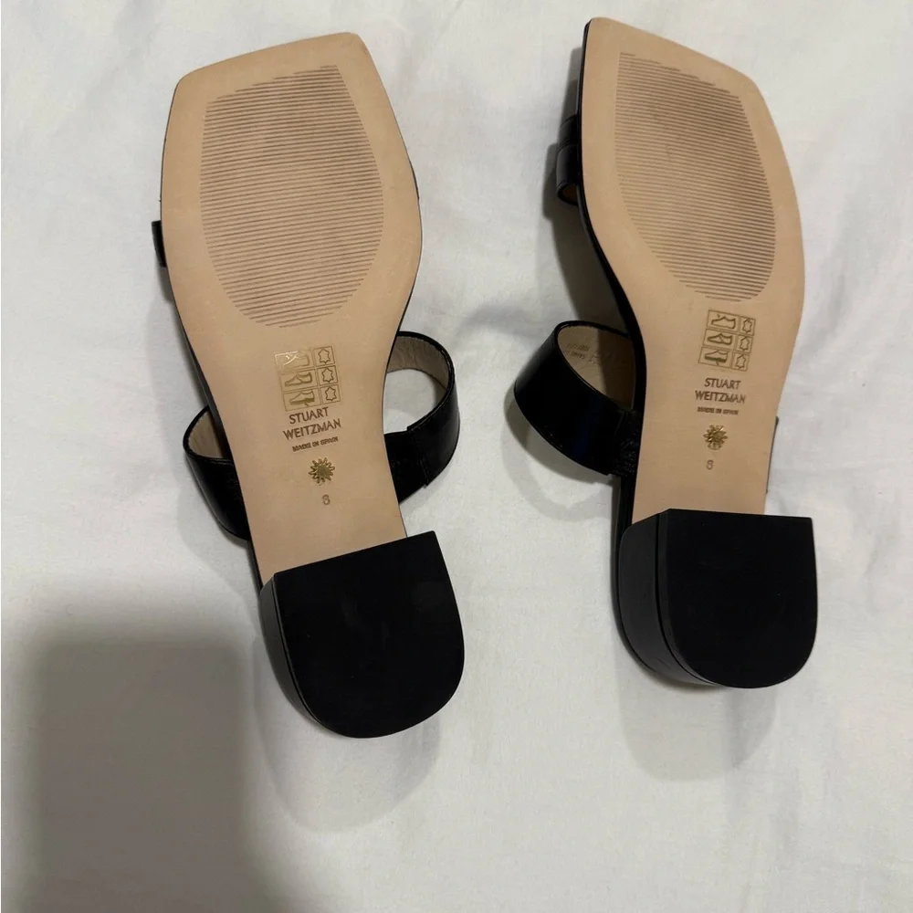 Stuart Weitzman Maisie 35 Sandals in
Black Leather (NWT, Size 8) - Picture 3 of 8
